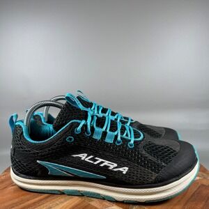 Altra Torin Womens Black Teal Zero Drop Running Shoes A2235-1-105 Size 10.5